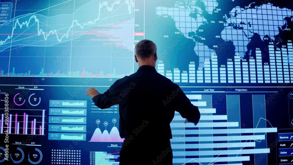 Poster business ai data software