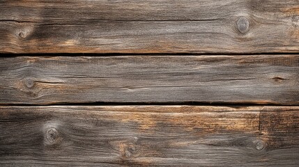 Fototapeta premium Rustic barn wood background with natural knots and cracks, adding character and warmth to the scene.