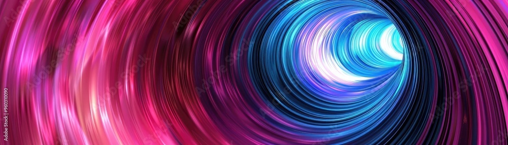 Poster a vibrant swirl of colors creates a dynamic tunnel effect, evoking a sense of motion and depth for a