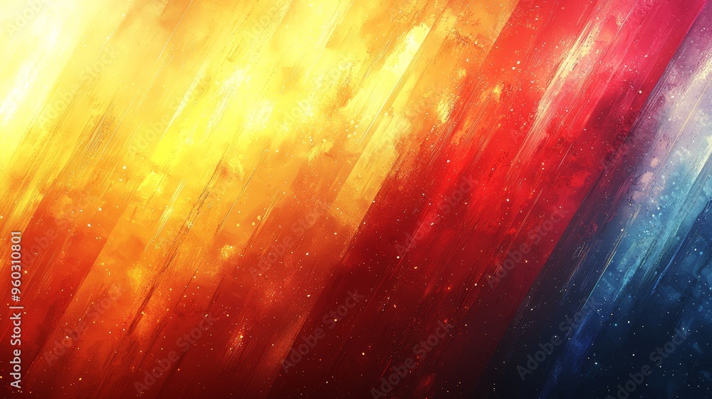 Poster vibrant abstract design featuring bold colors and dynamic patterns in a gradient style creating a li