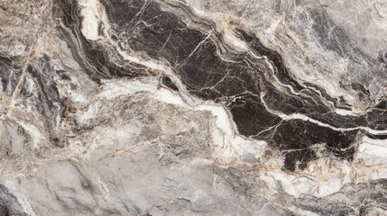 Fototapeta premium Smooth marble stone background with subtle gray veins running through the surface, creating an elegant texture