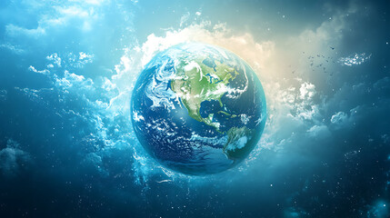 Fototapeta premium Preserve the world, love life, love the world.