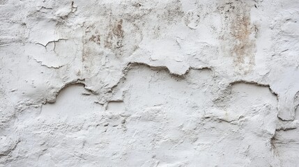 Obraz premium Textured stucco white wall with a rustic finish, providing a versatile backdrop for creative designs.