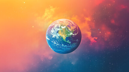 Fototapeta premium Preserve the world, love life, love the world.