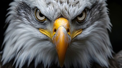 The angry face of the eagle
