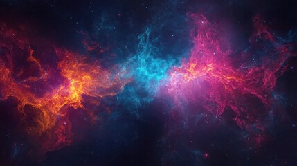 Cosmic Nebula - A Vibrant Dance of Stars and Gas