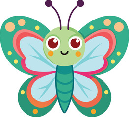 Bright and Happy Butterfly Clipart for Kid-Friendly Designs
