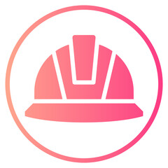 hard hat gradient icon