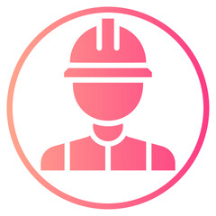 worker gradient icon