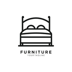 Furniture logo design with creative concept idea