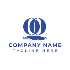 Fototapeta premium Letters QQ Pillar Logo Set, suitable for any business with QQ related to Pillar