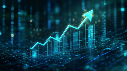 右肩上がりのグラフ