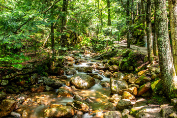 Waterfalls in the mountains