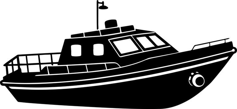 recommend clip art: boat silhouette vector illustration