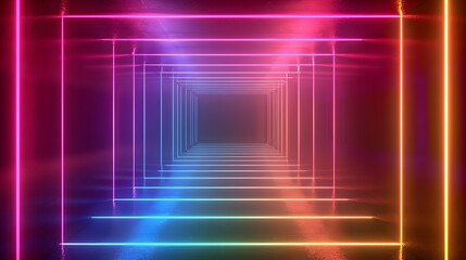 Fototapeta premium Empty futuristic stage ledger.