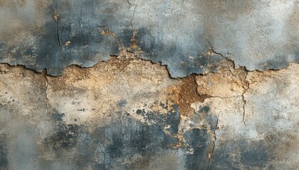Obraz premium A close-up of a cracked and weathered surface, showcasing textures and colors of decay.