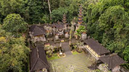 Ancient Hindu temple at the Campuhan Ridge Walk in Ubud, Bali, Indonesia.