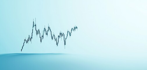 A line chart of a blue-chip stock, steadily growing over the past decade, showing resilience in market downturns