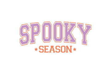 Spooky season, Retro Halloween quote typography T shirt design