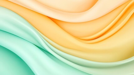 A smooth blend of pastel colors creating elegant, flowing waves. Perfect for backgrounds, design, or artistic projects.
