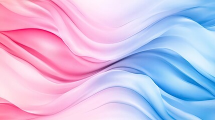 Fototapeta premium A soft and flowing abstract background featuring gentle waves of pink and blue hues, perfect for creative projects.