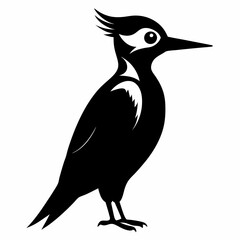 Woodpecker Black silhouette