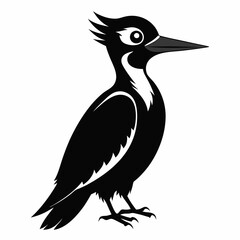 Woodpecker Black silhouette