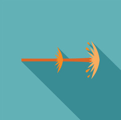 Bengal fire burning with bright sparks, celebrating an event with fireworks