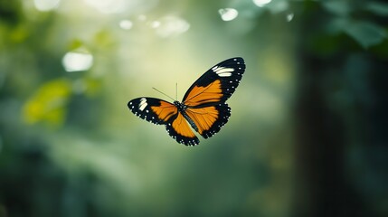 Fototapeta premium Chilasa,a butterfly,beautiful,flying, --ar 16:9 --style raw --v 6.1 Job ID: fde3cb30-92d8-472f-bd89-738efa58236f