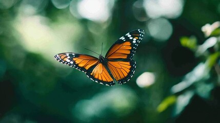 Fototapeta premium Chilasa,a butterfly,beautiful,flying, --ar 16:9 --style raw --v 6.1 Job ID: fde3cb30-92d8-472f-bd89-738efa58236f