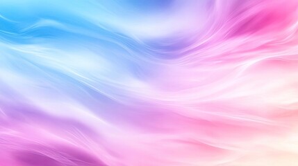 Fototapeta premium A vibrant abstract background featuring smooth pastel waves of pink and blue, ideal for creative projects and modern designs.