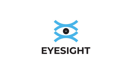 Minimalist eyesight logo, Modern Eye Logo Icon Vector