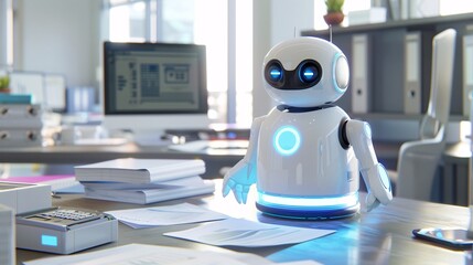 Robot Assistant in a Modern Office Setting