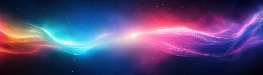 Obraz premium A vibrant and ethereal swirl of colorful light, creating a mesmerizing cosmic effect that inspires creativity and imagination.