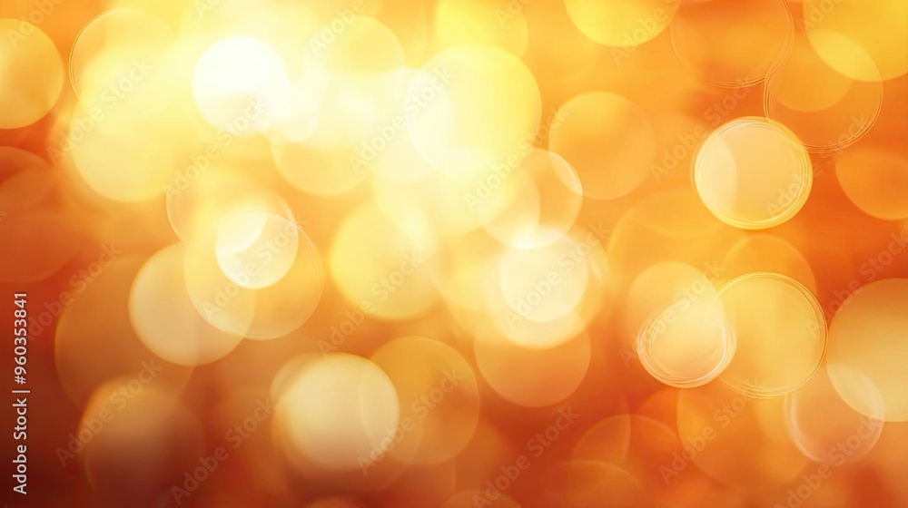 Poster a vibrant background featuring warm golden bokeh lights, perfect for creating a festive and joyful a