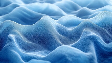 Obraz premium Detailed close-up of textured blue waves resembling ocean surfaces during a calm day