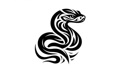 Obraz premium Detailed vector illustration of a wild animal in a modern geometric style. The beast is depicted in a dynamic pose with moderate movement, showing off its strong body and distinctive lines. The design