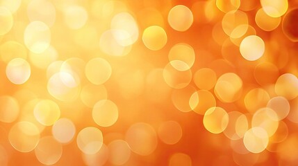 Obraz premium A vibrant orange bokeh background that adds warmth and depth to any design project, perfect for seasonal themes.