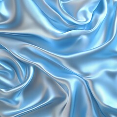 Obraz premium Elegant Light Blue Satin Fabric with Luxurious Texture