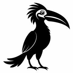 Hornbill Black silhouette