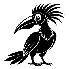 Hornbill Black silhouette
