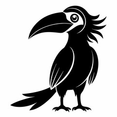 Hornbill Black silhouette