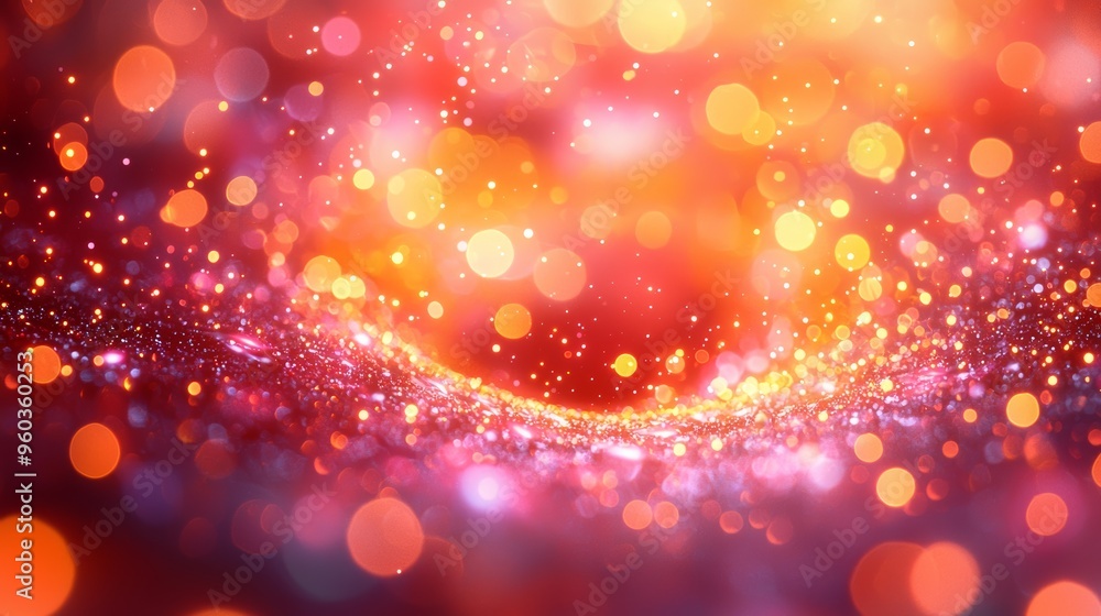 Aufkleber colorful abstract background with shimmering sparks reflecting light and creating a vibrant atmosphe