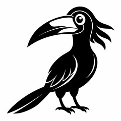Hornbill Black silhouette