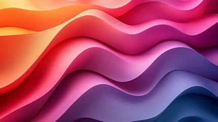 Obraz premium Colorful wavy patterns create a stunning abstract background design with vibrant hues and smooth gradients