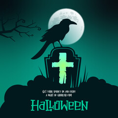 Happy Halloween social media banner