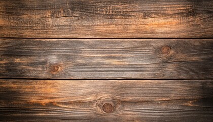 Fototapeta premium A close-up view of rustic wooden planks showcasing natural textures and warm tones.