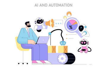 small business. Flat Vector Illustration