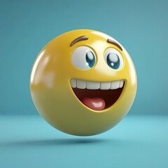 Fototapeta premium Emoji - 3D Generated Facial Expression 