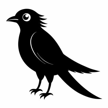 recommend clip art: Cuckoo Black silhouette